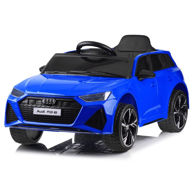 Vienvietis elektromobilis vaikams AUDI RS 6, mėlynas