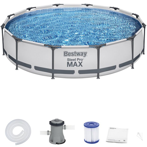 Karkasinis baseinas Bestway Steel Pro Max 366x76 cm, 8in1 56416