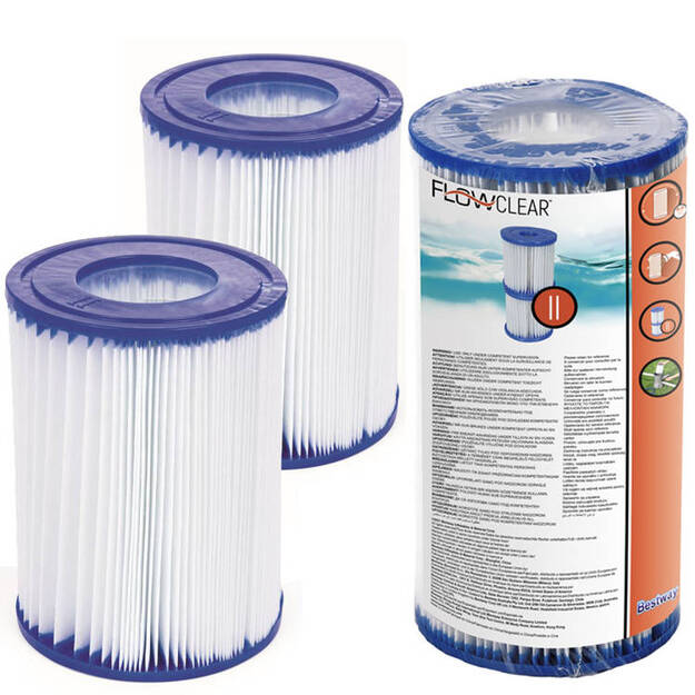 II tipo filtro siurblio kasetė 2 vnt., Bestway