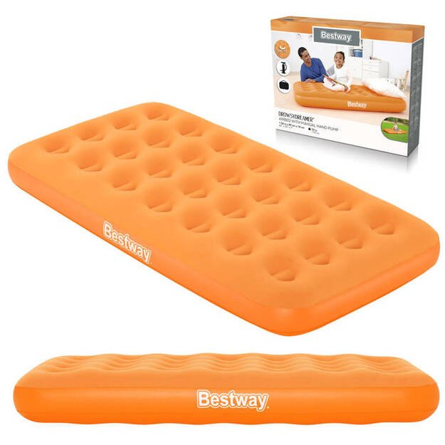 Pripučiamas čiužinys vaikams 183 cm x 69 cm Bestway, oranžinis