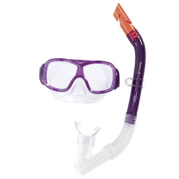 Nardymo su akvalangu kaukė, violetinė, Bestway