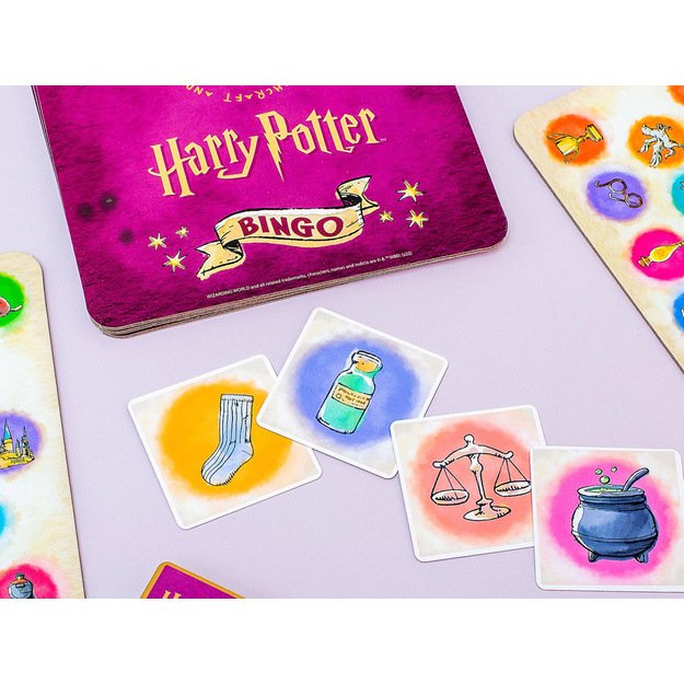 Stalo žaidimas „Bingo“ Hario Poterio tematika