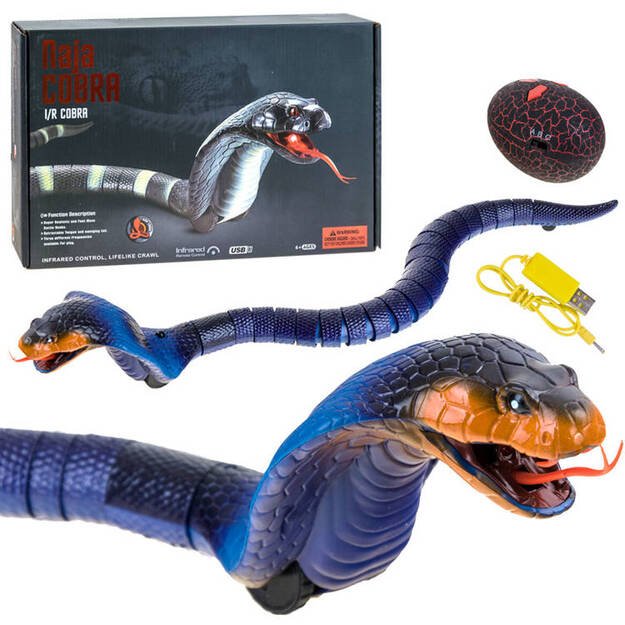 Nuotoliniu būdu valdoma violetinė gyvatė Cobra