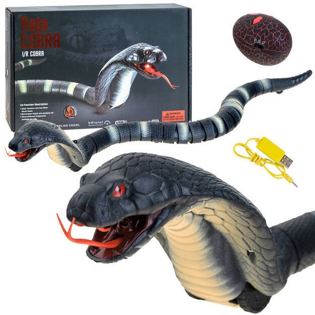 Nuotoliniu būdu valdoma juoda gyvatė Cobra