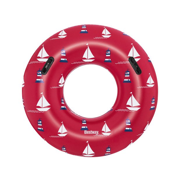 Didelis plaukimo ratas 119 cm, Bestway,  raudonas