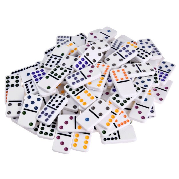 Domino žaidimas metaliniame dėkle