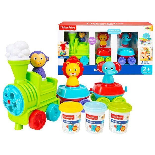 Kūrybinis rinkinys traukinys su plastilinu, Fisher Price