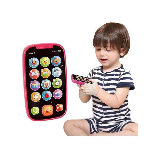 Interaktyvus telefonas vaikams lenkų kalba,rožinis, Hola