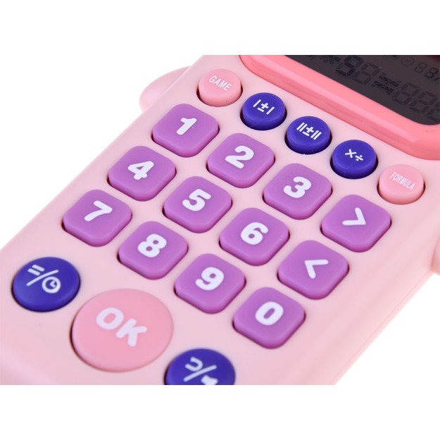 Kišeninis matematinių žaidimų kompiuteris, rožinis