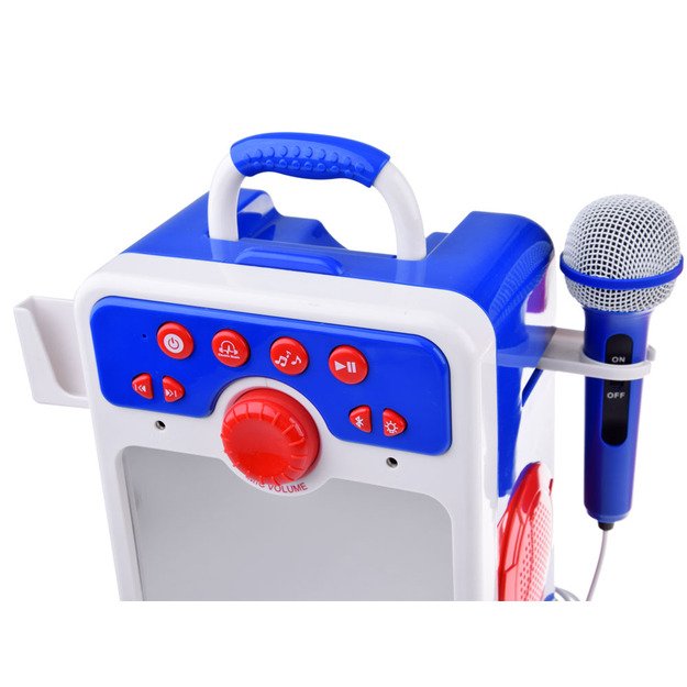Muzikinis garsiakalbis vaikams su mikrofonu, mėlynas 
