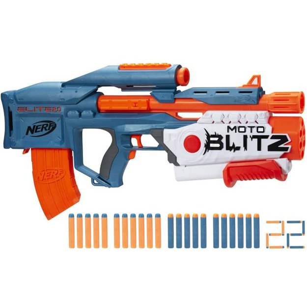 Automatinis žaislinis šautuvas 2in1 Nerf Elite 2.0