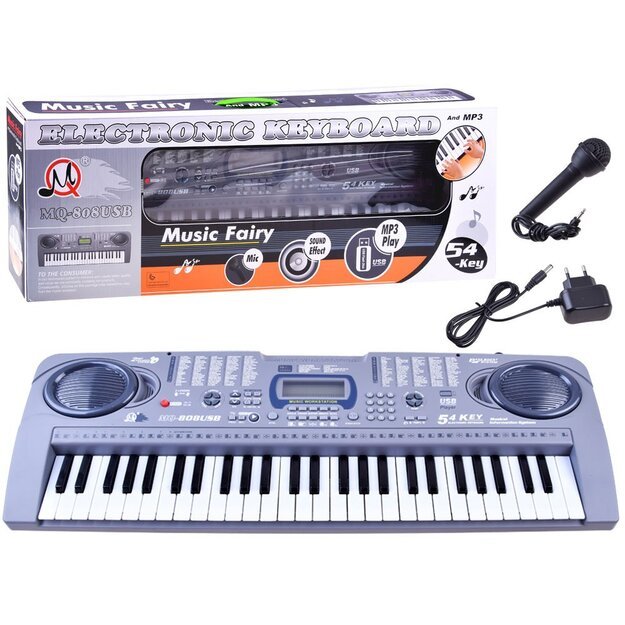 Vaikiškas pianinas 54 klavišas MQ-808USB