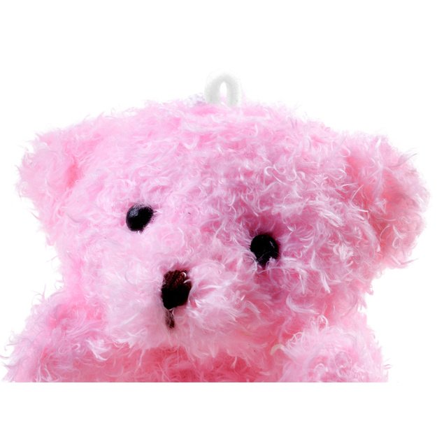 Pliušinis žaislas meškiukas 10 cm, rožinis