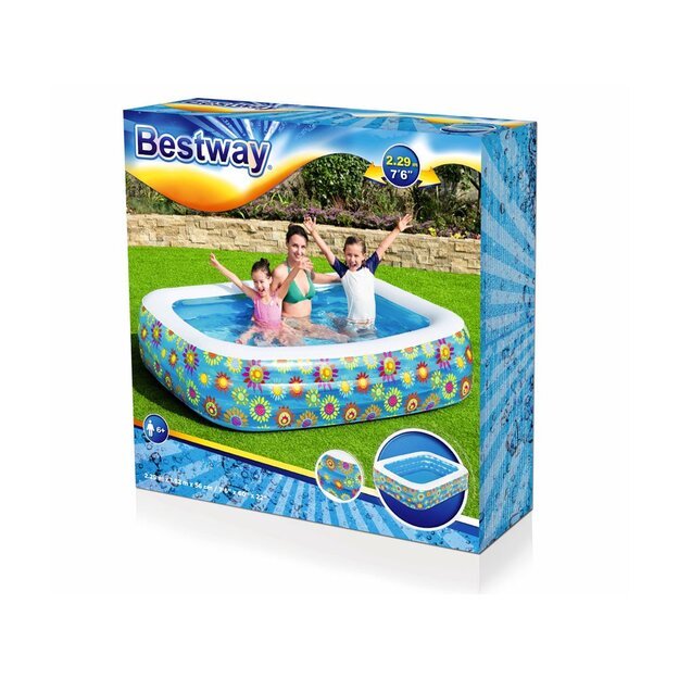 Pripučiamas baseinas vaikams 229x152x56cm, Bestway