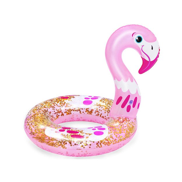Pripučiamas plaukimo ratas flamingas 61 cm, Bestway, rožinis 