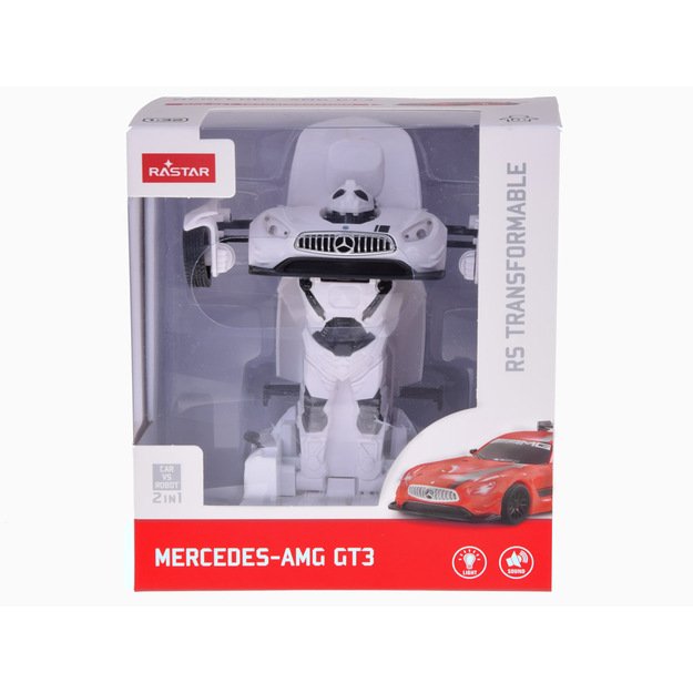 Automobilis Mercedes GT3 AMG robotas RASTAR, baltas 