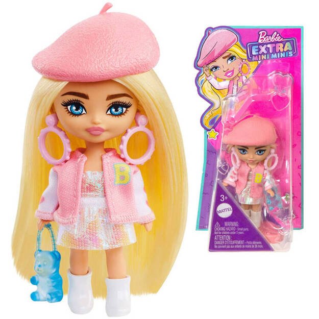 Mini lėlė Barbie su šviesiais plaukais  „Extra Mini Minis“