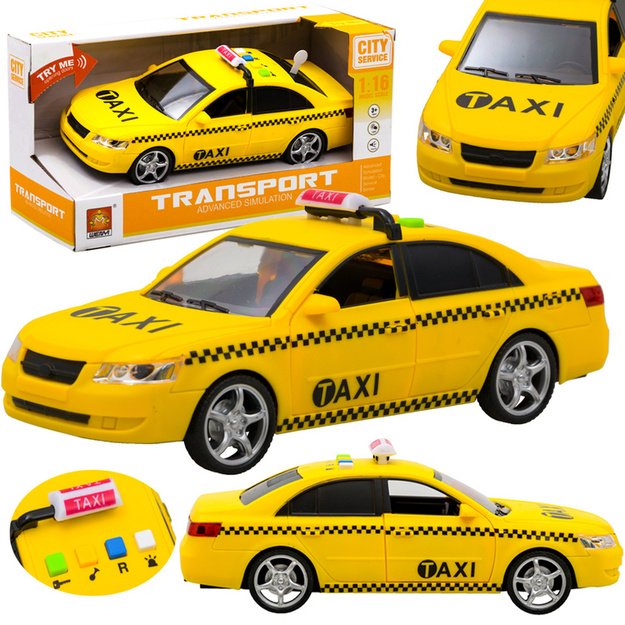 Žaislinis Taksi automobilis su garso efektais