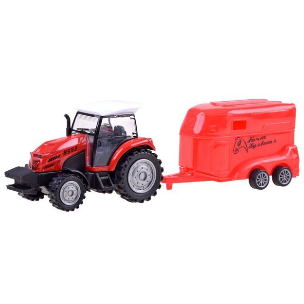 Žaislinis traktorius su priekaba 