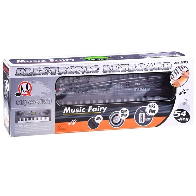 Vaikiškas pianinas 54 klavišas MQ-808USB