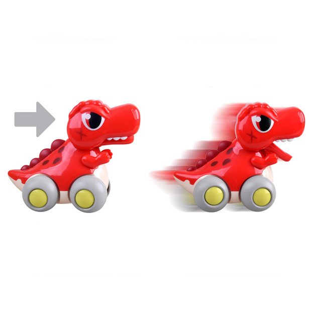 Važinėjantis dinozauras, raudonas