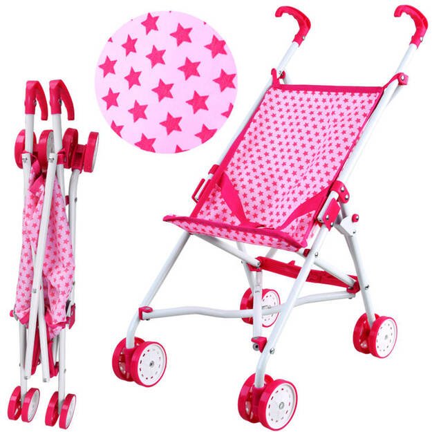 Lėlių vežimėlis, rožinis