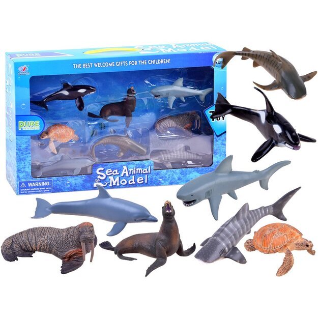 Jūros gyvūnų figūrėlių rinkinys
