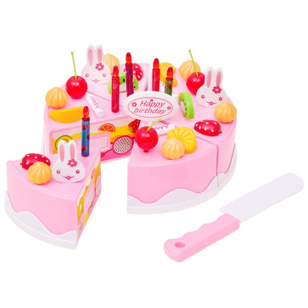 Žaislinis gimtadienio tortas su priedais, 75 el.
