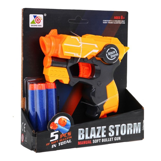 Žaislinis pistoletas Blaze Storm, oranžinis 