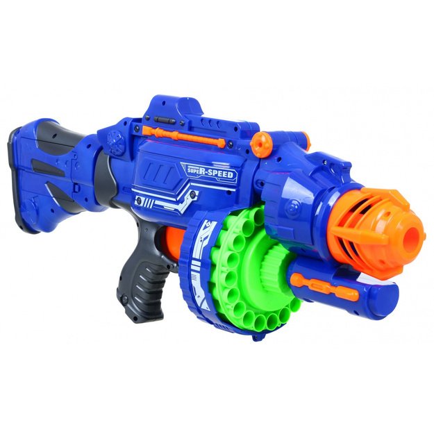 Tikroviškas Blaze Storm Rifle automatinis šautuvas vaikams, mėlynas