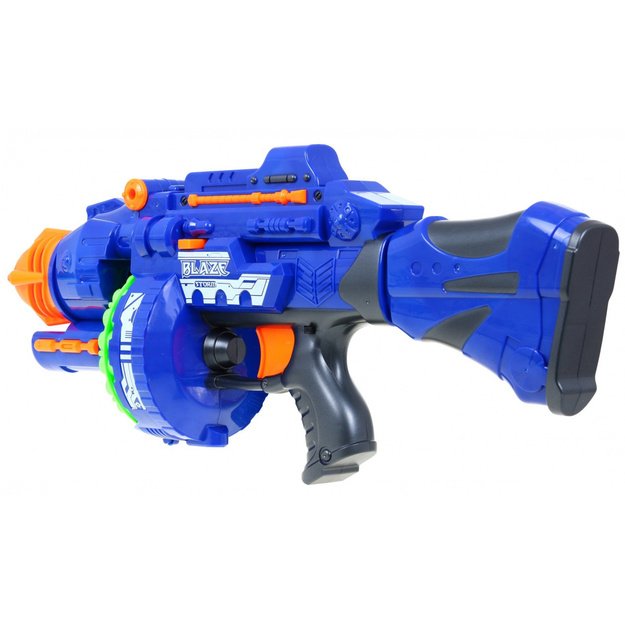 Tikroviškas Blaze Storm Rifle automatinis šautuvas vaikams, mėlynas