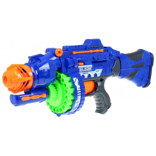 Tikroviškas Blaze Storm Rifle automatinis šautuvas vaikams, mėlynas