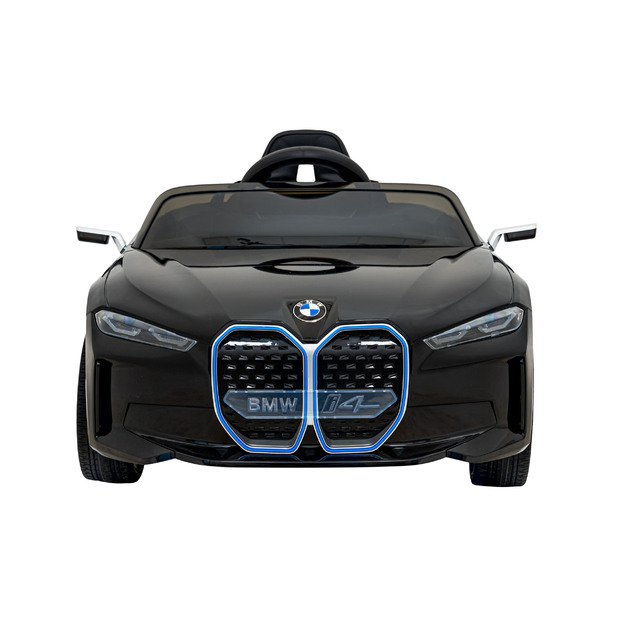 Vienvietis elektromobilis BMW I4, juodas
