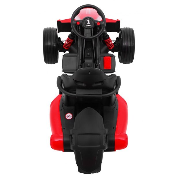 Vienvietis elektrinis sportinis automobilis bolidas Bolid XR-1 vaikams, raudonas