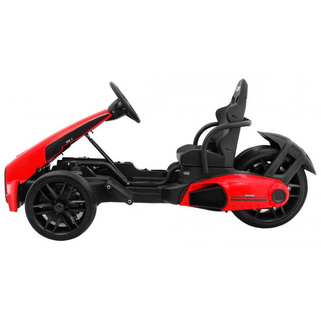 Vienvietis elektrinis sportinis automobilis bolidas Bolid XR-1 vaikams, raudonas