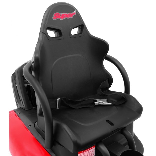 Vienvietis elektrinis sportinis automobilis bolidas Bolid XR-1 vaikams, raudonas