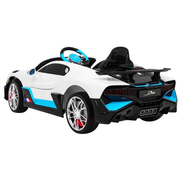 Vienvietis elektromobilis vaikams Bugatti Divo, baltas