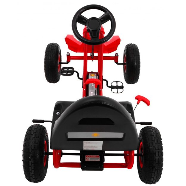 Pedalais minamas kartingas vaikams Gokart Chamiopn, raudonas