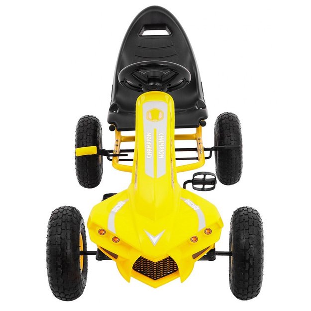 Pedalais minamas kartingas vaikams Gokart Chamiopn, geltonas