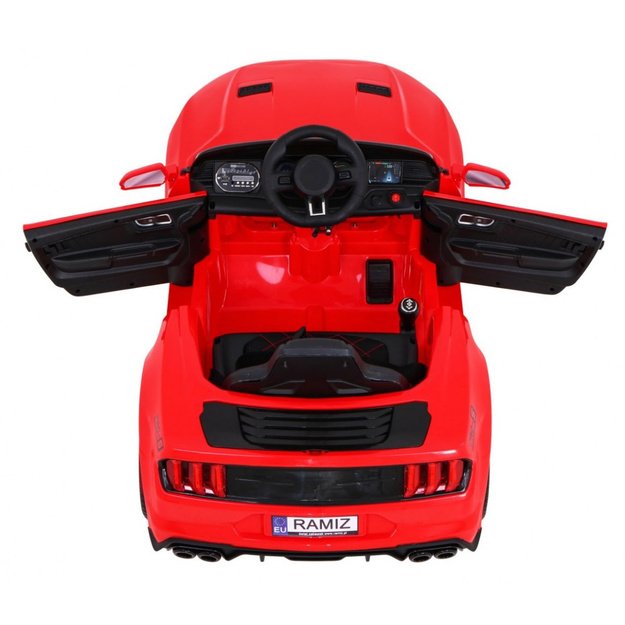 Vienvietis sportinis elektromobilis vaikams GT, raudonas