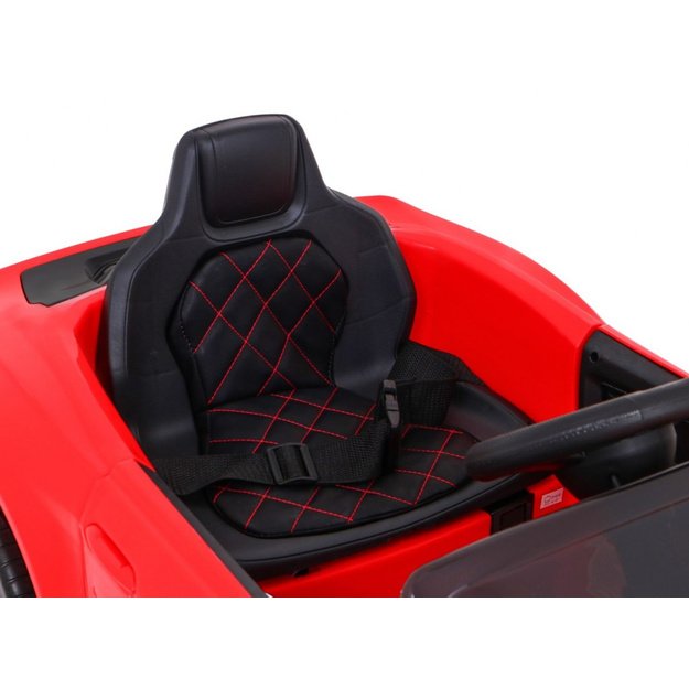 Vienvietis sportinis elektromobilis vaikams GT, raudonas