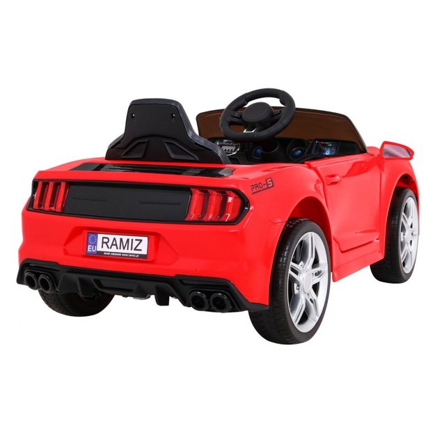 Vienvietis sportinis elektromobilis vaikams GT, raudonas