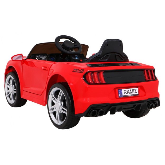 Vienvietis sportinis elektromobilis vaikams GT, raudonas