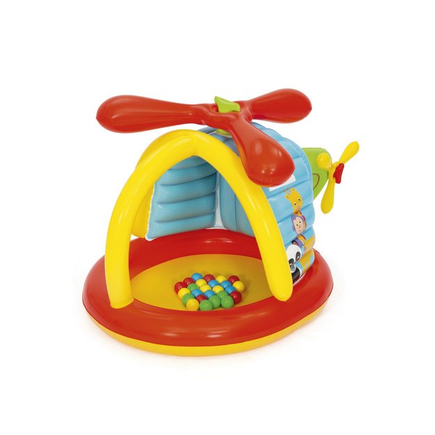 Pripučiama žaidimų aikštelė vaikams su kamuoliukais 155x102x91cm BESTWAY