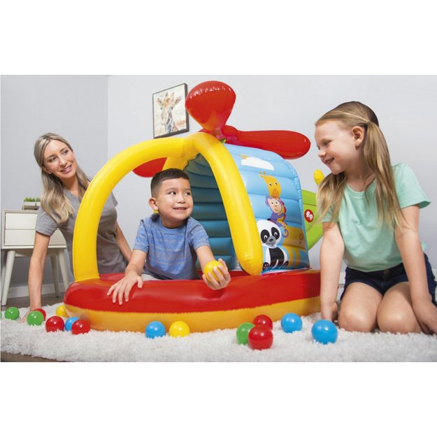 Pripučiama žaidimų aikštelė vaikams su kamuoliukais 155x102x91cm BESTWAY