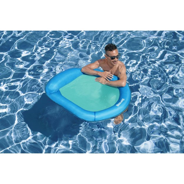 Pripučiamas plaukimo čiužinys su tinkliniu dugnu 106x95cm, BESTWAY 