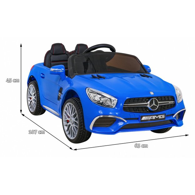 Vienvietis elektromobilis vaikams Mercedes AMG SL65 S, mėlynas
