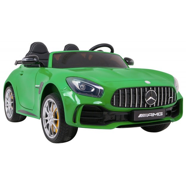 Vienvietis elektromobilis vaikams Mercedes-Benz GT R 4x4, žalias