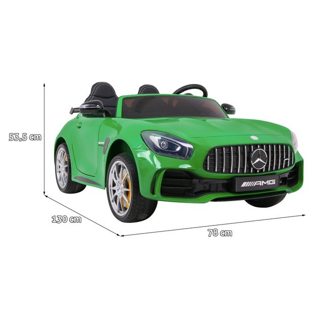 Vienvietis elektromobilis vaikams Mercedes-Benz GT R 4x4, žalias