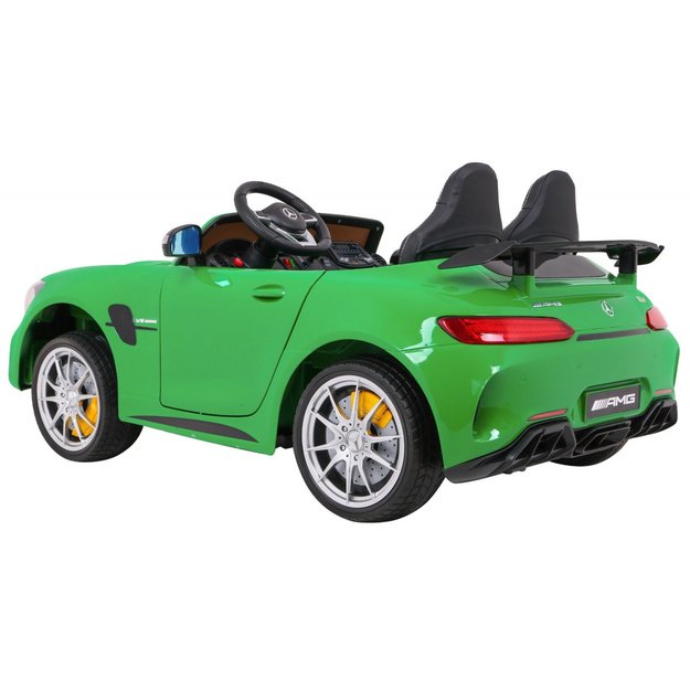 Vienvietis elektromobilis vaikams Mercedes-Benz GT R 4x4, žalias